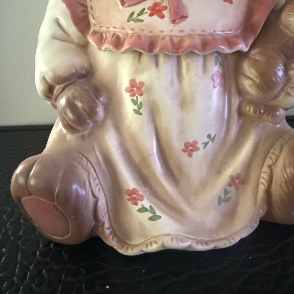Vintage Cookie Jar Teddy Bear Ceramic 11" Inches Tall. - Picture 5 of 11